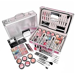 Makeup Kit for Girls & Women Full Kit,Beauty Case with Starter Cosmetic Set,Make Up Valentine’s Day Gift Box with Eyeshadow,Lipgloss,Highlighter,Blush,Lip&Eye Pencils,More-68 Pieces