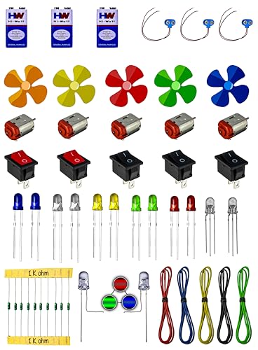 Image of Mini Science Kit for School Children | Kit with 50 Components | Learning Educational Science Kit for Project /Assignment Creation