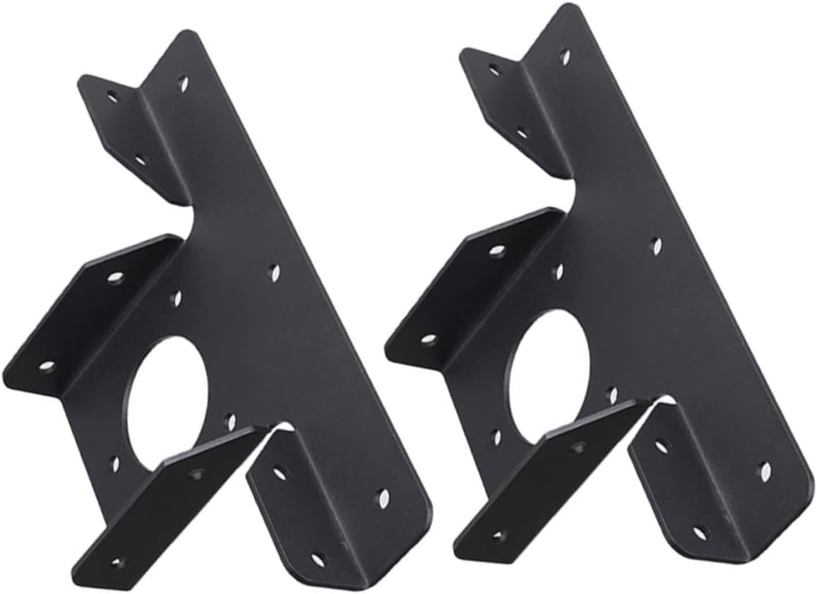 2pcs Heavy-Duty Metal Pergola Bracket T-Shaped 3-Way Adjustable Canopy Support for Patio and Front Door Pergola Replacement