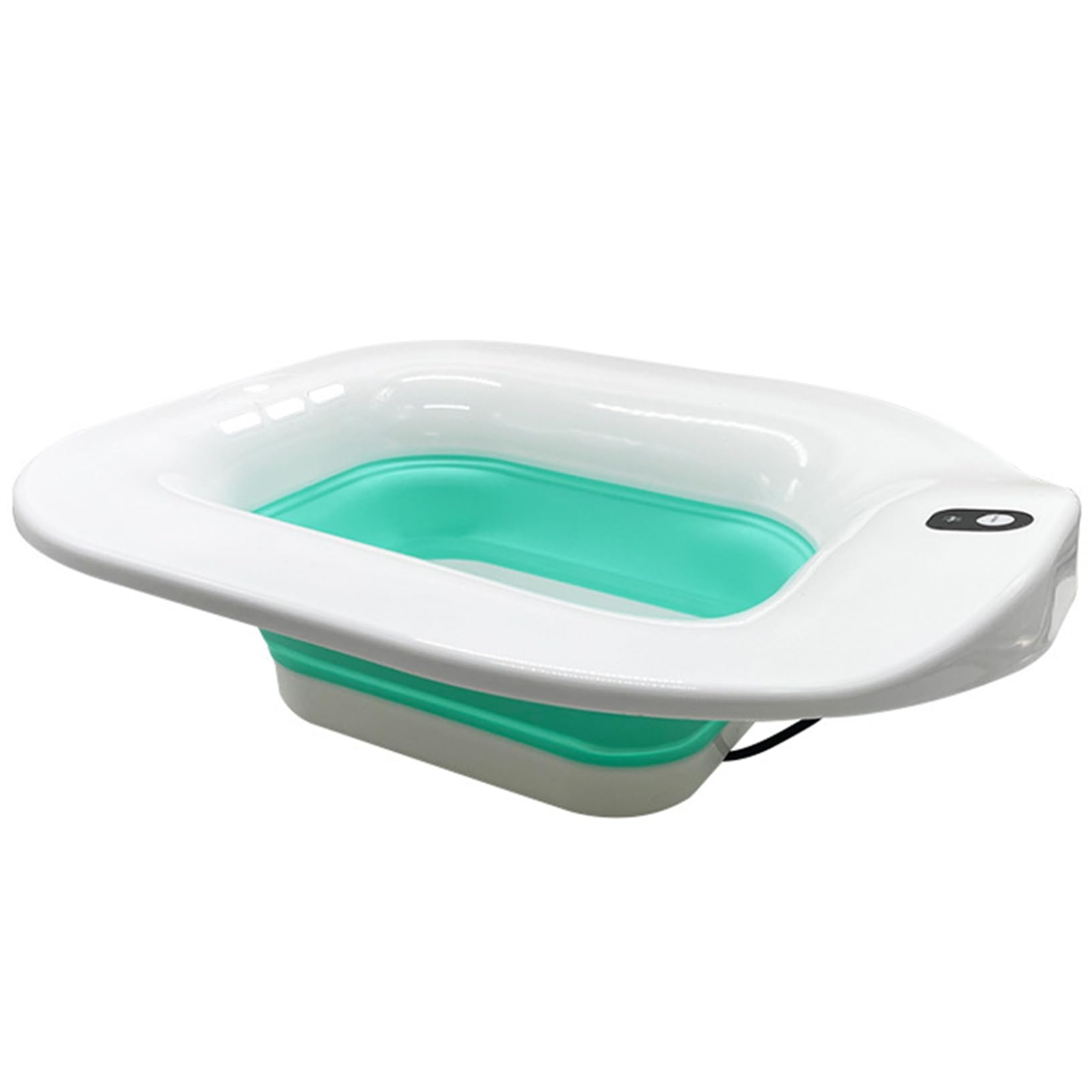 Sitz Bath for Toilet, Electric Automatic Sitz Bath Tub Relief Postpartum Care, Anti Overflow Foldable Tub, Non-Slip for Hemorrhoids, Postpartum, Elderly Baths