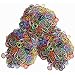 Latex-free Silicone Refill Bands - 1800pcs Mixed Colors with 85+ C_clips and S_clips Mix.