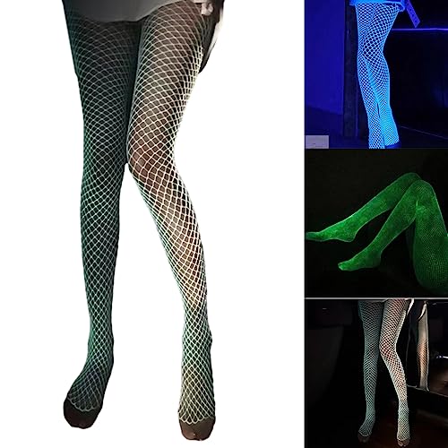 Socks,Women High Waist White Fishnet Tights Tights Glow in the Dark Fishnet Stockings Leggings Glowing Fishnet Socks2