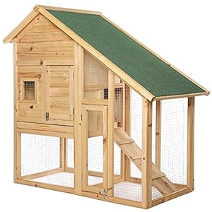 Konijnenhok Dierenhok voor kleine dieren Konijnenvilla 140x65x119 cm