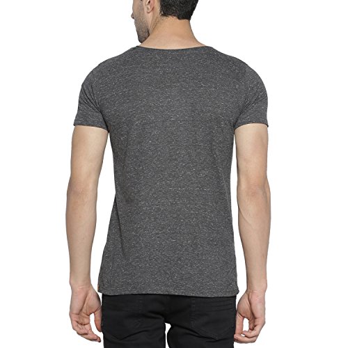 Image of CAHOOT Men's Charcoal Printed T Shirt