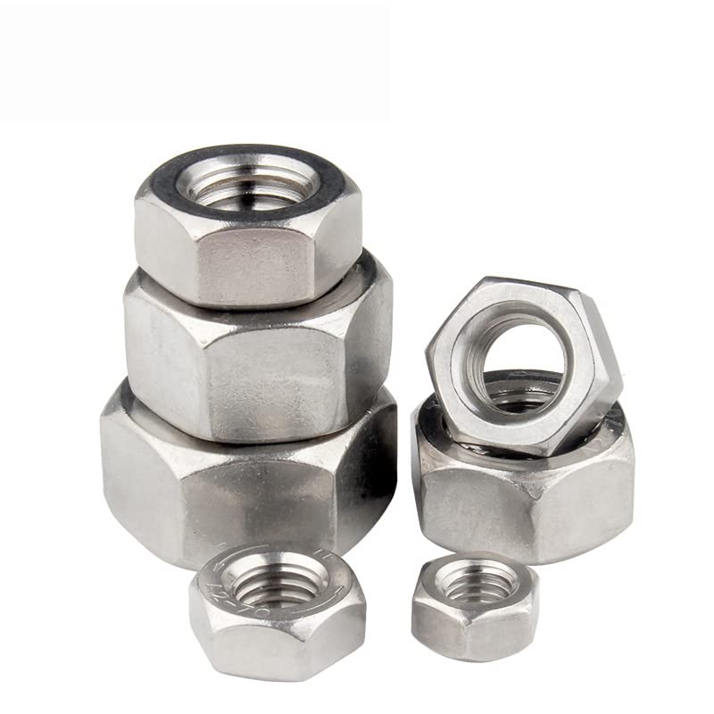 M10x1 25 Bolt M10 X 0.75mm A2 Stainless Steel Fine Pitch Half Lock Nuts - Hex Thin Nuts, DIN 439 Standard, 5 Pack DIN 439 Metric Nuts - Foto 7
