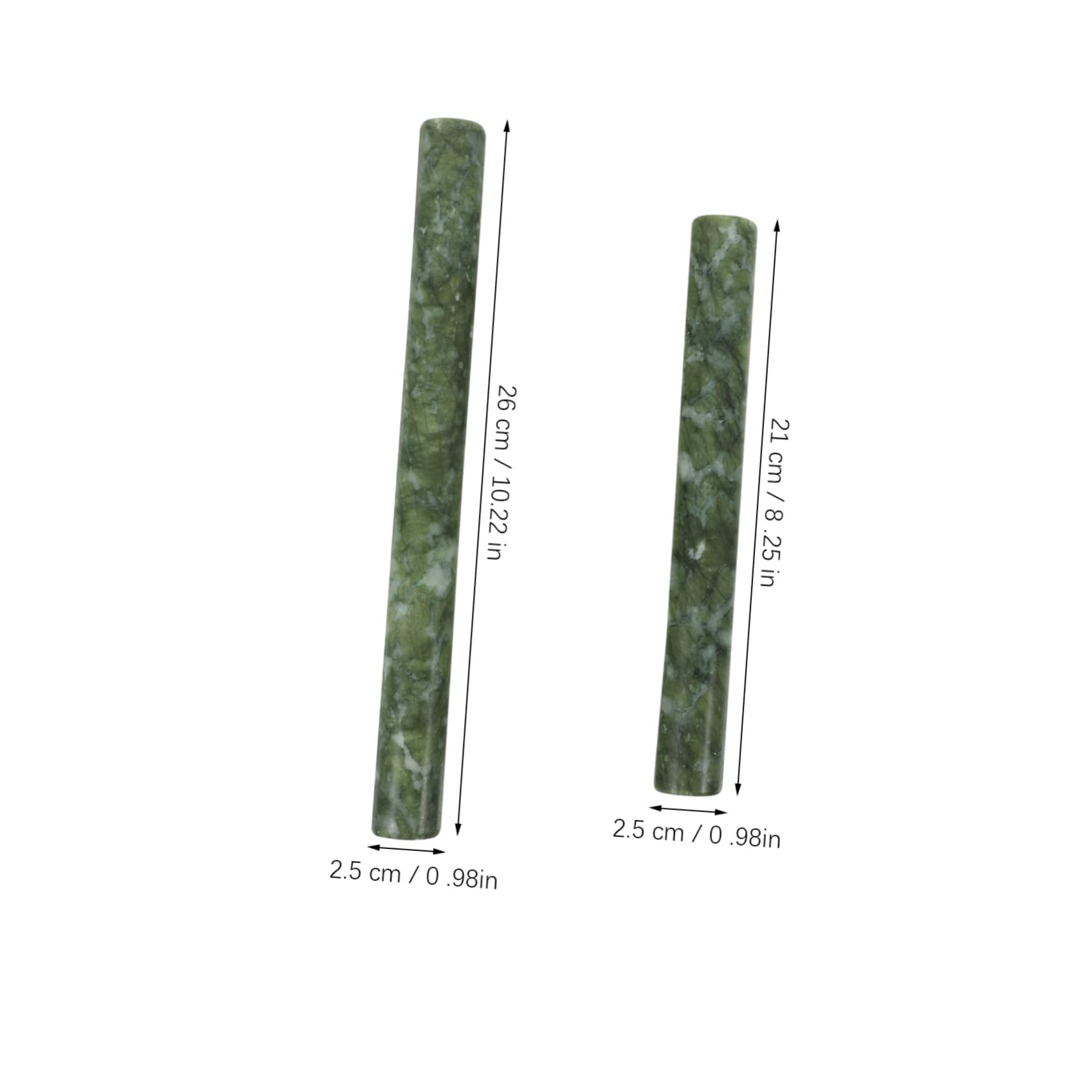 2 piezas Rodillo de Jade para Amasar Diseño Antideslizante Superficie Lisa y Práctica Rodillos de Masa Duraderos para Pasteles y Pizzas y Uso Doméstico Seguro y Confiable