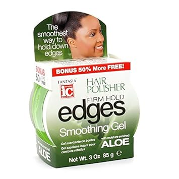 Fantasia Edges Hair Polisher Firm Hold Smoothing Gel, 3 Ounce