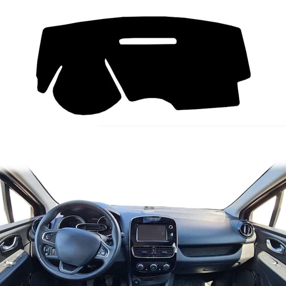 PUCHEN - Cache Tableau de Bord Voiture Anti-Rayures Cache Tableau de Bord intérieur LHD - pour Renault Clio Lutecia 4 IV 2013 2014 2015 2016 2017 2018 2019 2020