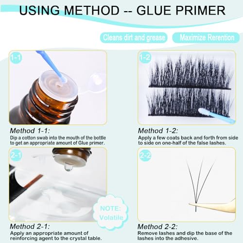 YIAE Lash Bond and Seal Accelerator Kit, Super Lash Bonder for Eyelash Extensions Glue Accelerator & Glue Primer, Maximise Lash Extension Glue Strength, Longer Retention, Reduce Whitening (15+15ml) - Image 7