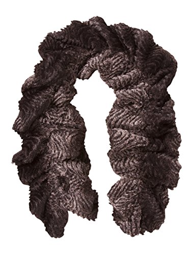 Lava Faux Fur Stretchable Scarf Neck Warmer - Brown3