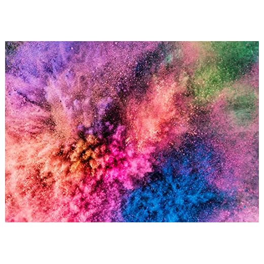 BELECO 2.1x1.5m Tessuto Colore Splash Sfondo Astratto Polvere colorata Fantasia Arte Vernice Sfondo Holi Festival Sfondo Carta da parati Arredamento della camera Compleanno Servizio fotografico