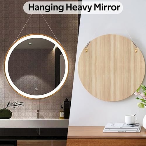 Image of 2pcs Adjustable Picture Hanging Wire Stainless Steel Heavy Duty Wire Rope for Hanging Hardware Holds Up to 66lbs
