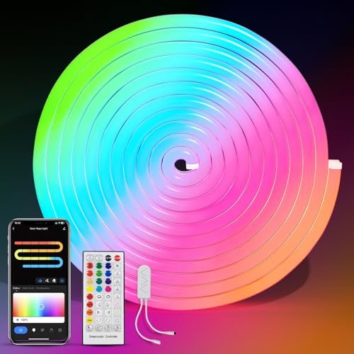 BRIMAX 32.8Ft Neon Rope Lights,Smart RGB-IC LED Strip Lights, HCP068