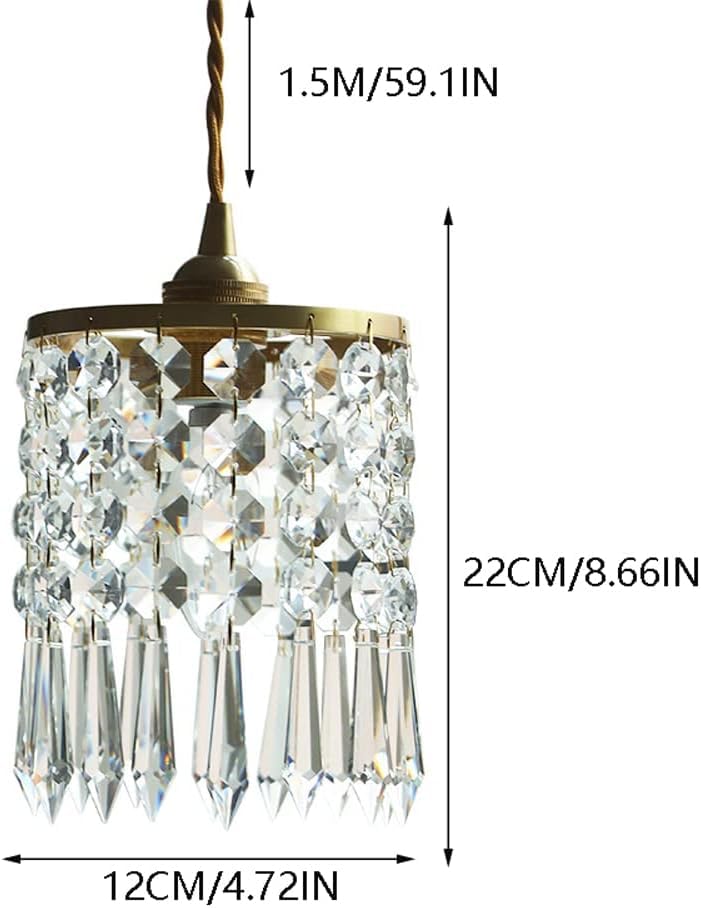 Lampe Suspendue pour Îlot de Cuisine et Lit Cosy 12cm