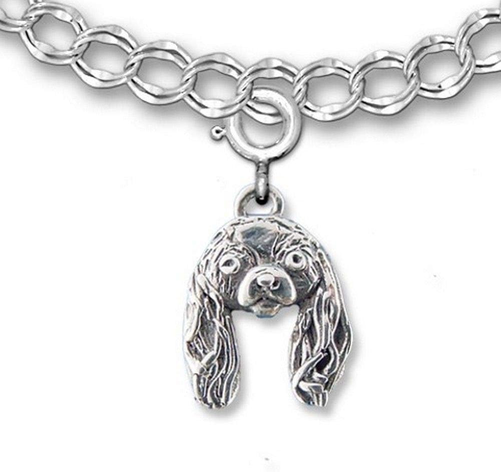 Sterling Silver Cavalier King Charles Spaniel Charm for Charm Bracelet