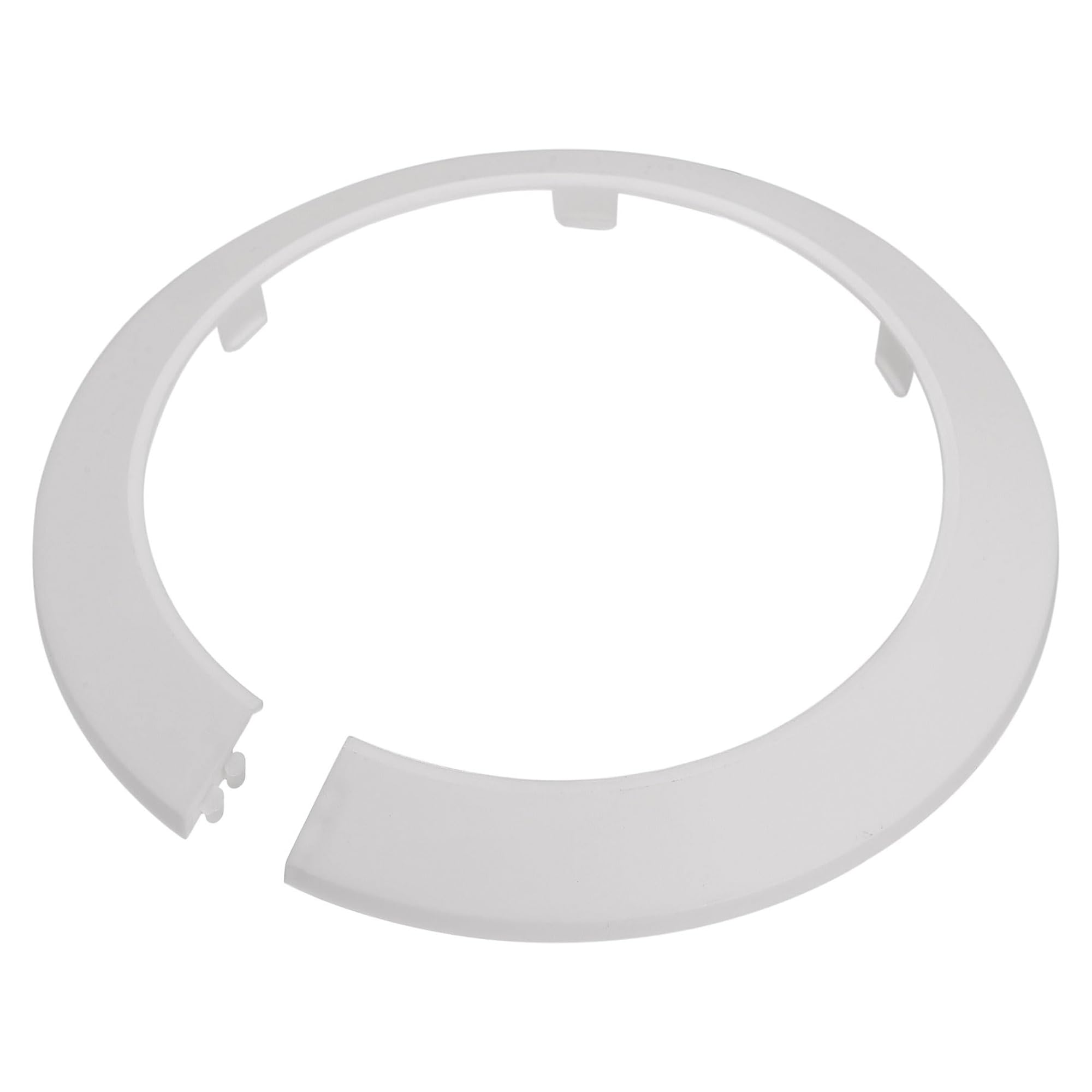TOP-VIGOR 4pcs 114mm Pipe Cover Decoration, Click-in PP Plastic Escutcheon Pipe Collar for Water Pipe Drain Line
