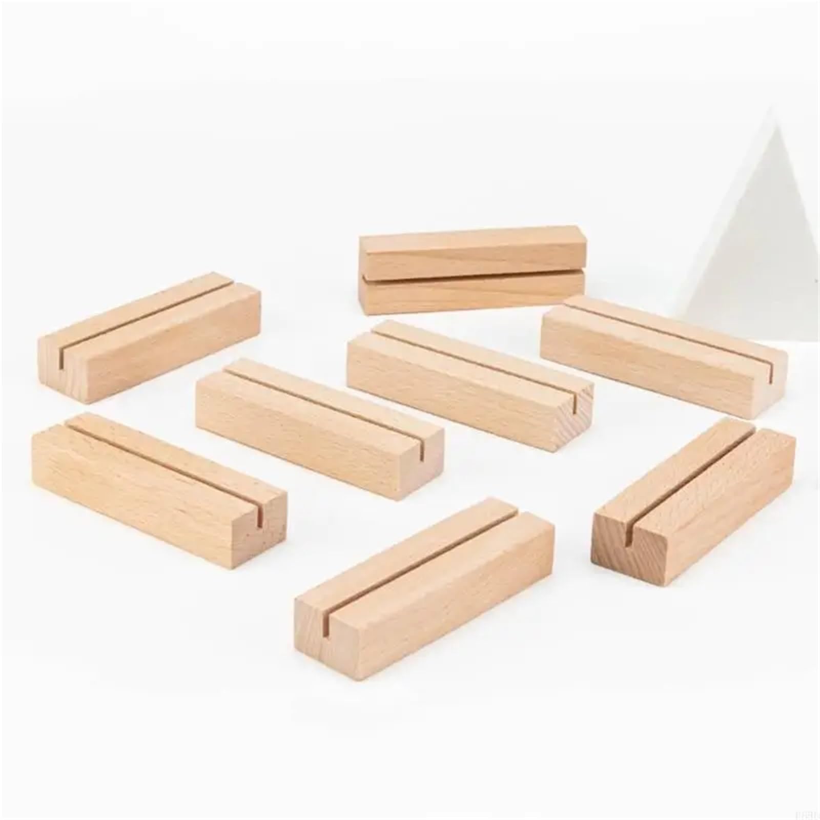 Tischkartenhalter aus Holz, 20 Stück, Tischkartenhalter aus Holz, Tischnummernständer, Bildhalter für Hochzeitstisch, Namensnummer, Bilder