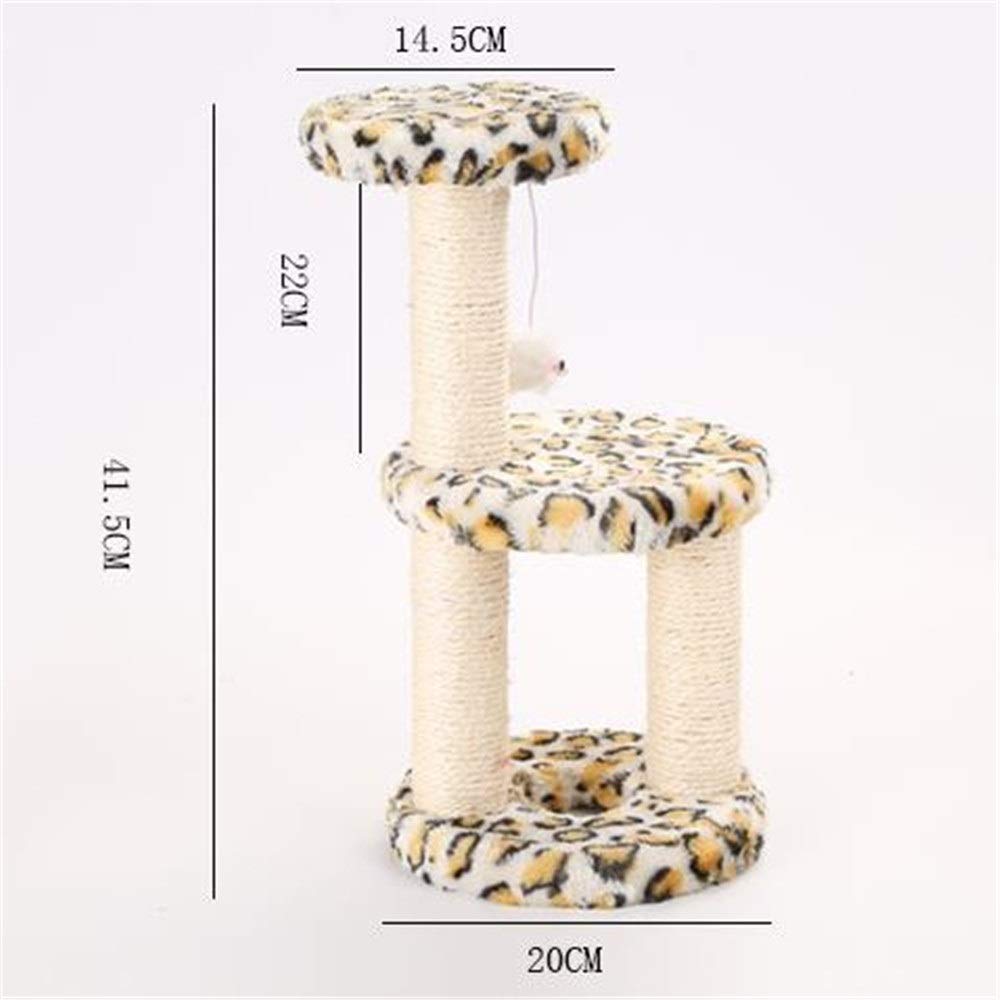 Apartamentos para Gatos, Árboles para Gatos, Juguetes para Gatos para Mascotas, Tres Pisos, Gatitos Yqueños Gatos para Mascotas Suben, Gatos de Cáñamo, Gatos Suben, Torres para Gatos/Color/20