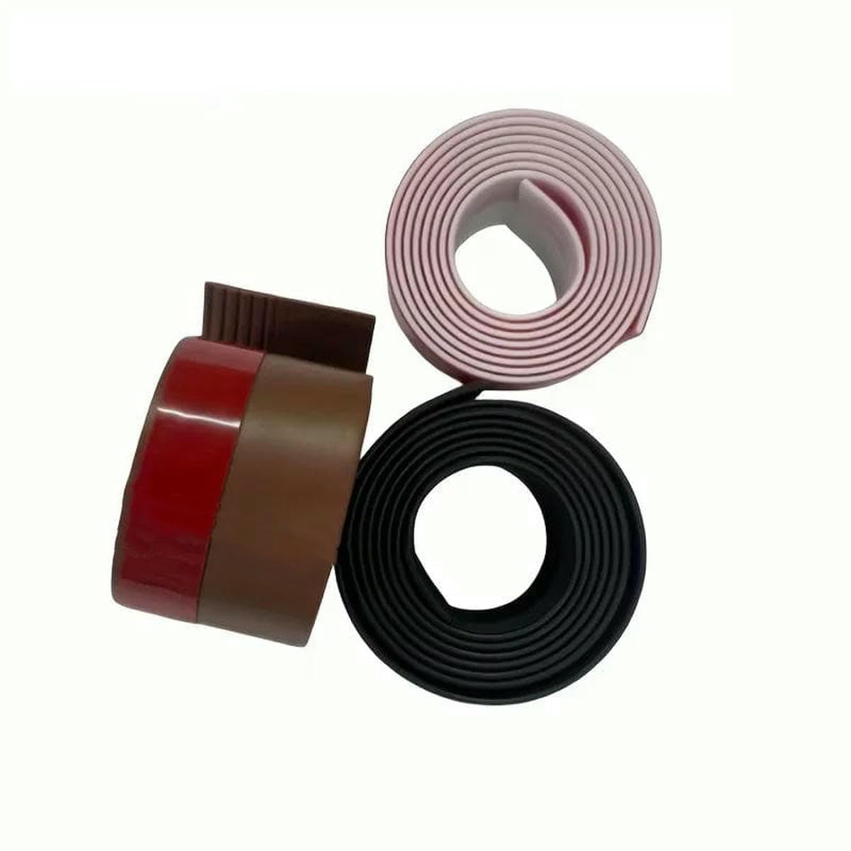 1M Thickened Door Bottom Seal Strip Self-Adhesive Silicone Rubber Weatherstrip Soundproof Windproof Dustproof Gap Sealer-Black-3.6cm x 1m
