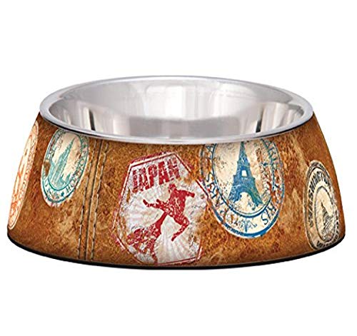 Loving Pets World Traveler Milano Bowl for Dogs and Cats, Small
