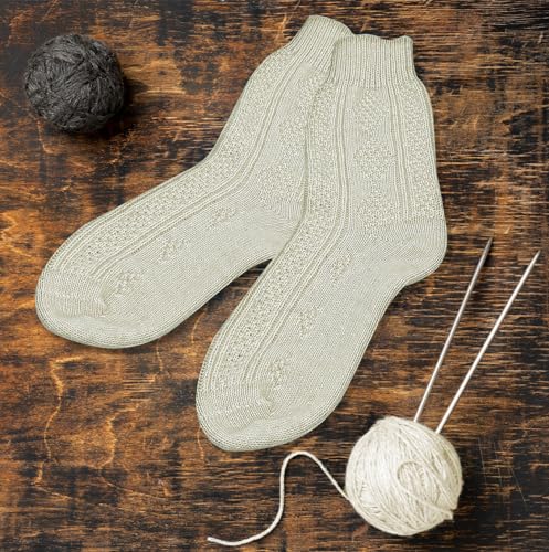 Traditional Vintage Motif Merino Wool Thick Boot Warm Hiking Socks Women and Men Outdoor Athlete Warm Suitable Winter3