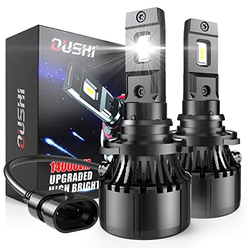 OUSHI HB4 9006 LED Coche, Canbus 70W 14000LM 6000K Xenón Blanco Kit De Conversión Para Faros Delanteros (Paquete De 2)