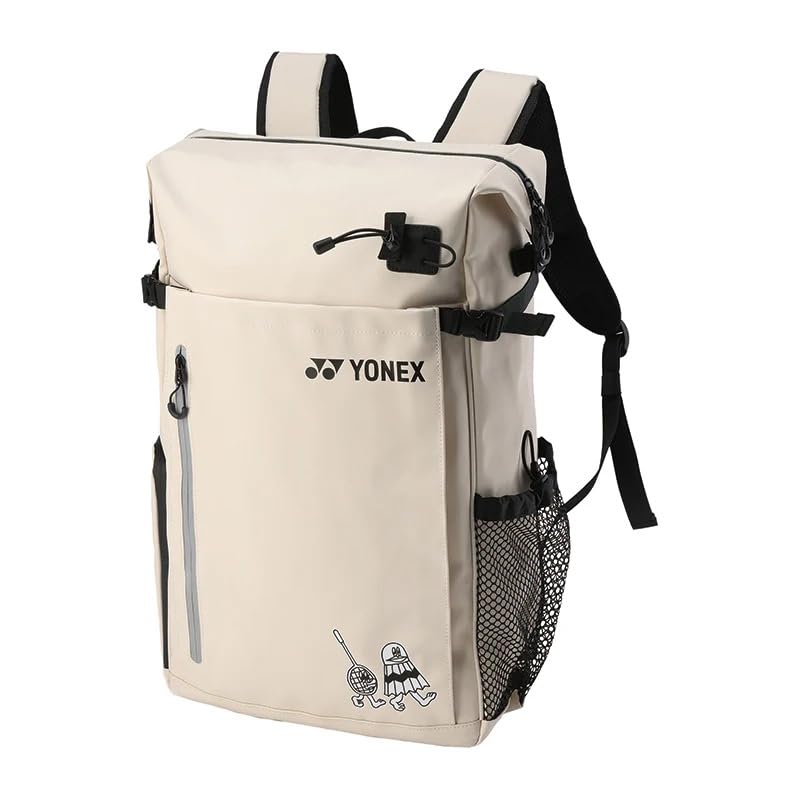 YONEX Backpack BA292CR - Durable & Water-Resistant Material, Independent Shoe Compartment (Khaki Beige)
