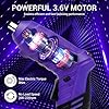 Electric Screwdriver Cordless, 3.6V Cordless Screwdriver Rechargeable, 47Pcs Small Power Screwdriver Set with Pivoting Handle and LED Light, 3Nm Battery Screw Gun for DIY Enthusiasts #3