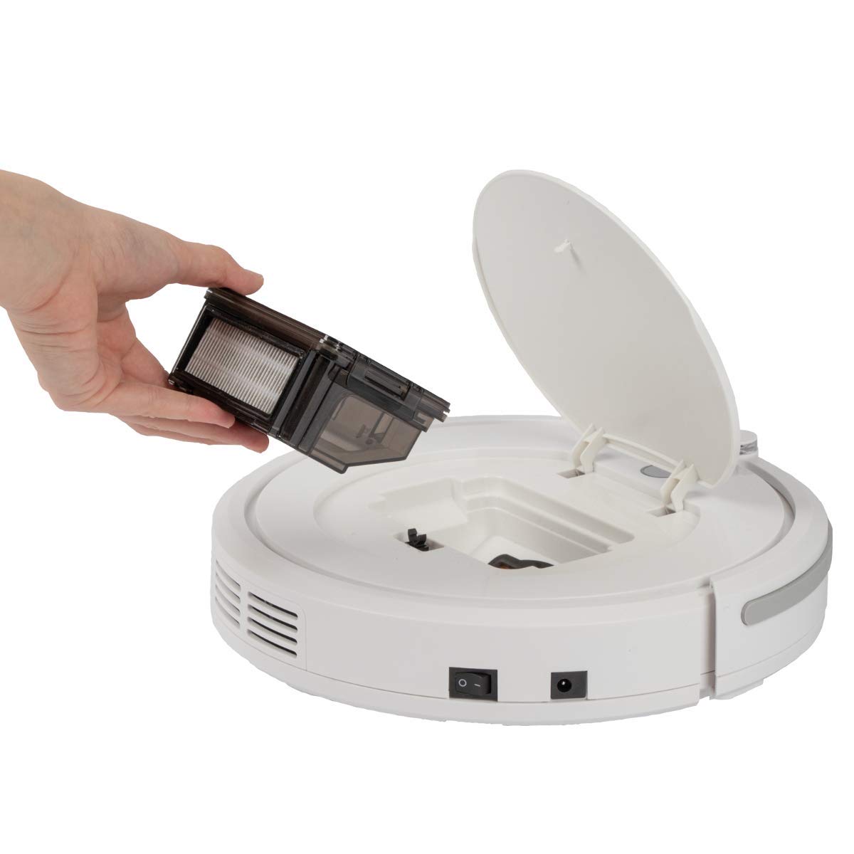ProfiCare ® Boden-Saugroboter reinigt selbstständig alle Räume, Staubsauger Roboter inkl. Fernbedienung, Vacuum Cleaner mit HEPA-Filter und 3 Reinigungsprogrammen, mit Treppenerkennung - PC-BSR 3042