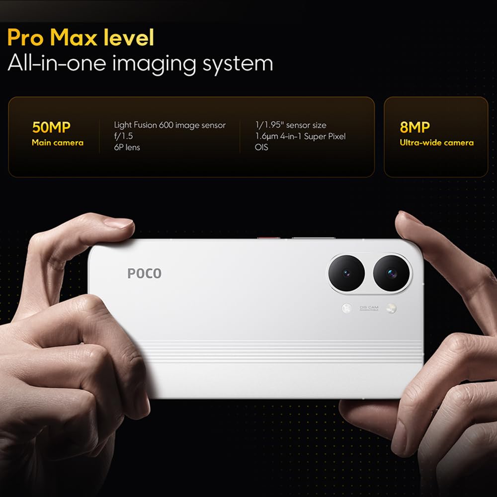 XIAOMI Poco X8 Pro MAX, Smartphone 12+512 GB, Procesador de Alta Gama Dimensity 9500s, Pantalla AMOLED Ultra-Luminosa, 50 MP Light Fusion 600 con OIS, Negro (con Cargador)
