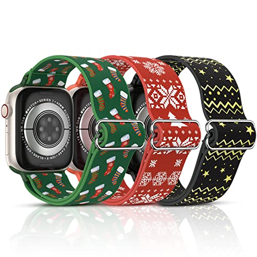 Bracelets élastiques Apple Watch pour femme en nylon stretch parfaits pour le sport