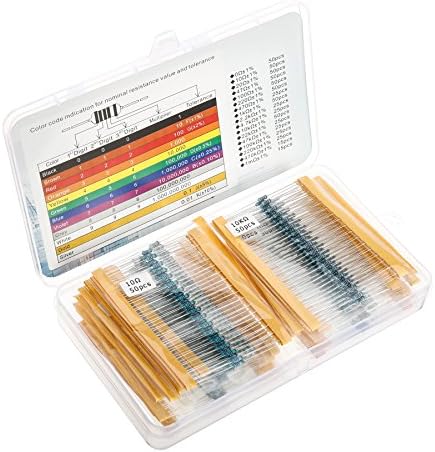 Deyue 0 W To 1 Mega Ohm Resistors Assortment Kit Of 1 Percent Tolerance Metal Film Resistor Variety Pack Of 605 Pcs Plastic Box Fits Excellently To Breadboards Arduino Projects Amazon Sg Electronics Deyue 0 W To 1 Mega Ohm Resistors Assortment Kit Of 1 Percent Tolerance Metal Film Resistor Variety Pack Of 605 Pcs Plastic Box Fits Excellently To Breadboards Arduino Projects Amazon Sg Electronics