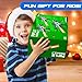 Toy Gun Automatic Sniper Rifle with Lanyard, Electric Realistic Toy Foam Blasters- 200 Darts, Tactical Vest Set, Scope and 2 Clips, Cool Toys for Kids Ages 8-12, Birthday Xmas Gifts for Boys