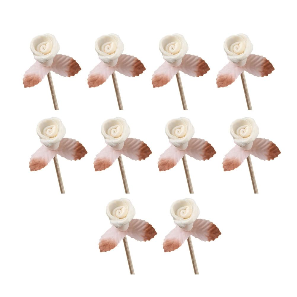 SUPVOX Rattan Reed Diffuser Sticks with Decor 10 Pcs Natural Aroma Oil Diffuser Reeds for Home Office Wedding Scented Oil Diffusers