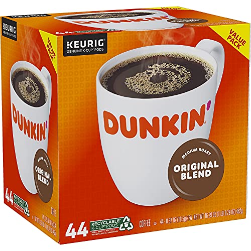 Dunkin' Donuts 2091512 Original Blend Coffee K-Cup Pods Medium Roast 44/Box (006933)