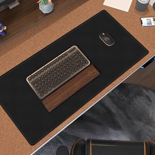 NuoNxuo ゲーミングマウスパッド ライティングデスク コンピューターマット 厚さ2mm 長さ70-160 幅30-60cm 自宅 仕事用 大型 矩形 デスクパッド 疲労軽減 滑り止め 防水 防油 断熱 耐久性が良い 5色(B,50x80cm)