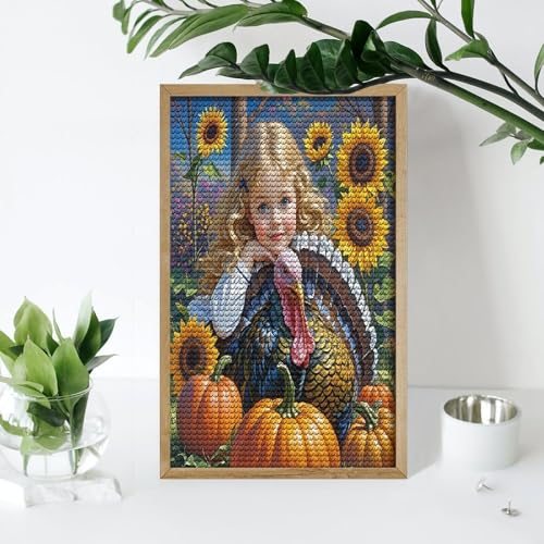Kits de arte de diamantes para adultos FekiLoot de decoración otoñal 7