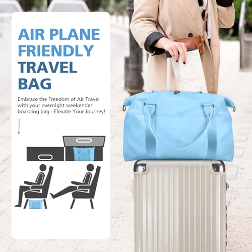 Image of Travel Duffle, Waterproof Weekender Carry On Tote for Women, Travel Essentials Sport Gym for Men, Hospital Bag for Labor and Delivery, Overnight Luggage With Trolley Sleeve