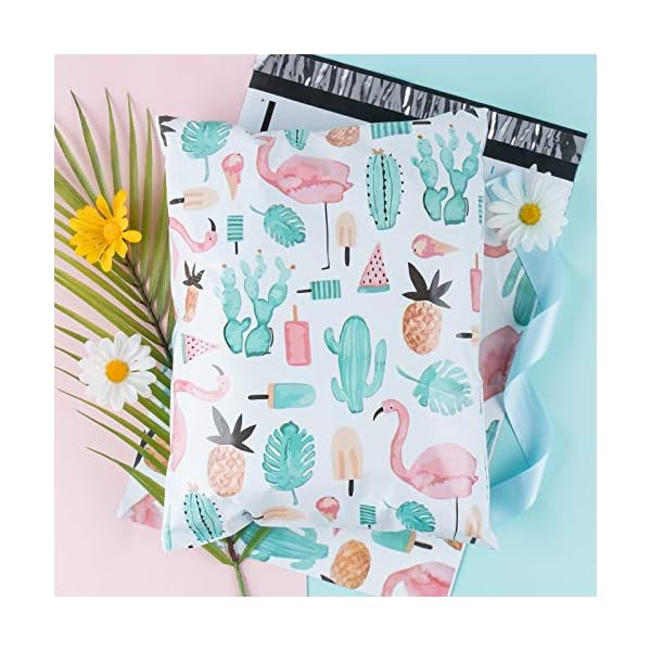 RUSPEPA Poly-Versandtaschen, Weihnachtsdesign, 2,3 mm, strapazierfähig, selbstklebend, 25,4 x 33 cm, 40 Stück – Bild 6