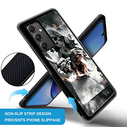 CARLOCA Compatible with Samsung Galaxy A54 Case,Skull Poker Samsung Galaxy A54 Cases for Girls Women,Fashion Graphic Design Shockproof Anti-Scratch Drop Protection Case for Samsung Galaxy A54 - image 3