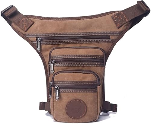 Bolsa de pierna caída para motocicleta, paquete de piernas de ciclismo para hombres y mujeres, bicicleta de equitación, cinturón de cadera, Caqui,