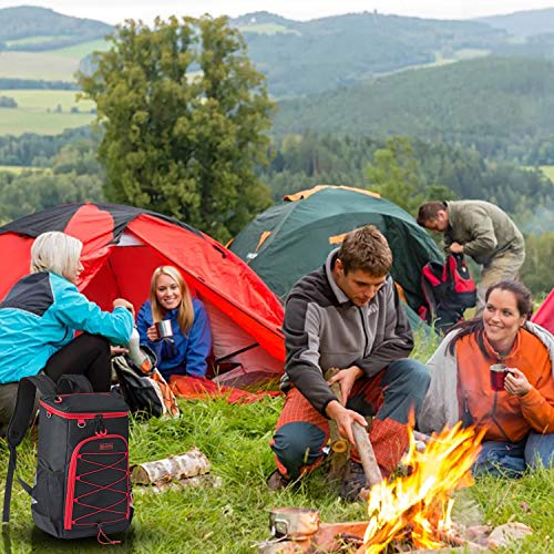 Sougayilang Cooler Backpack 30 Cans Large Capacity Insulated Backpack Cooler Lightweight Leak Proof Soft Cooler Bag For Men Women To Picnics, Camping, Hiking, Beach, Park, Trips-Black #TOP6