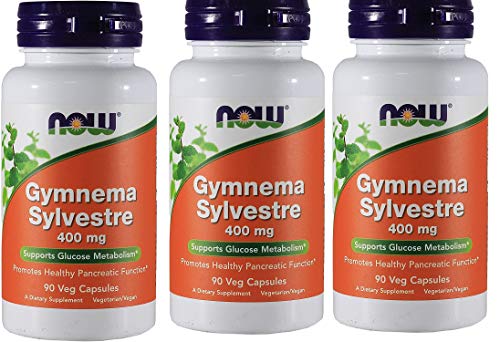 Now Foods - Gymnema Sylvestre 400 Mg 90 Vcaps Pack Of 3