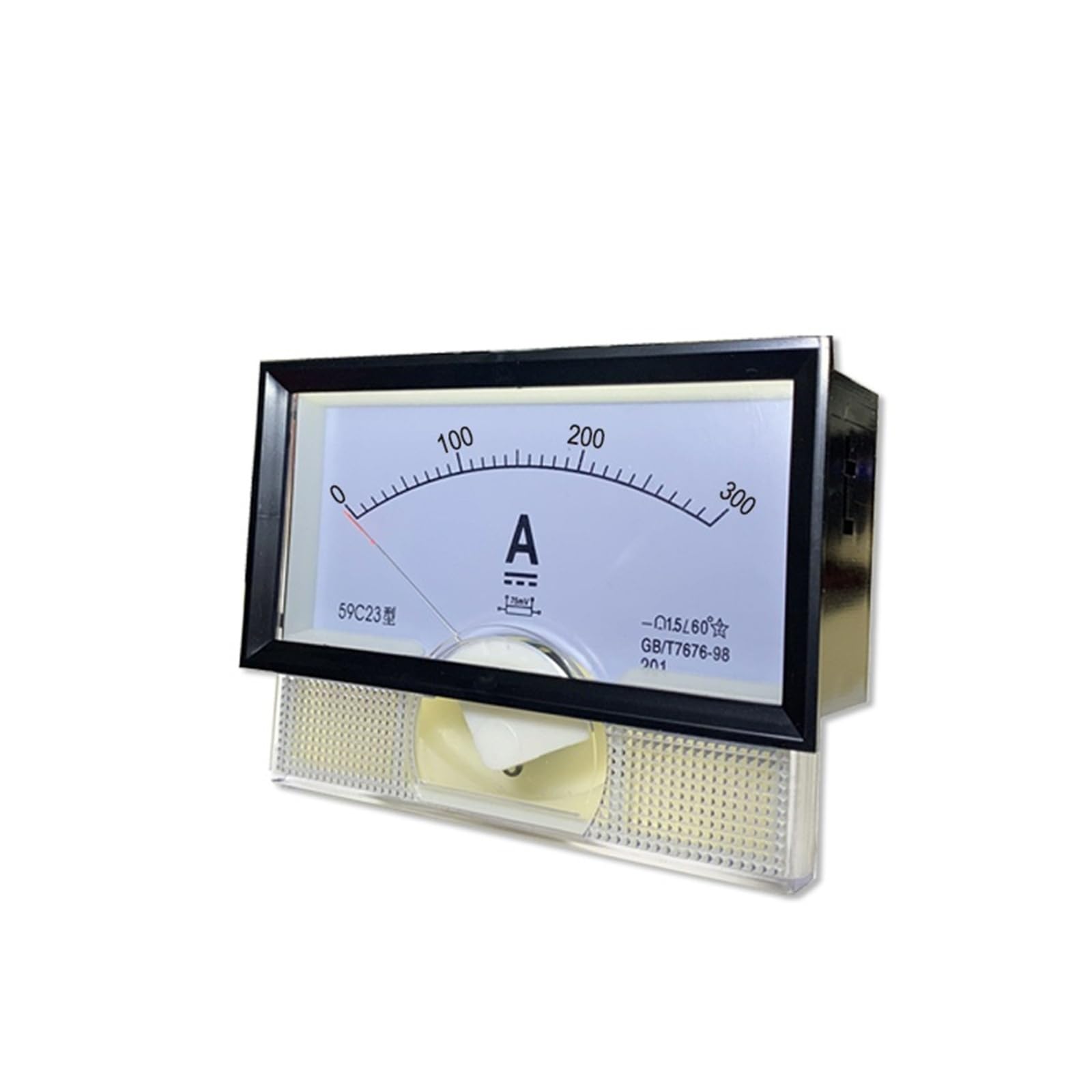 Amperímetro de CA 59L23-A 5/30/50/75/100/200/300/400/500/600/750-3000-5A con aguja y transformador (1 unidad)(AC 75-5A)