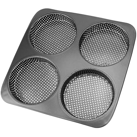 BuleVina 5 Inch Non-Stick Hamburger Bun Pan Cover