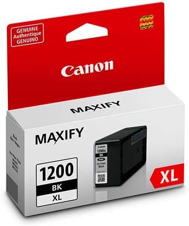 Canon 3 Pack PGI-1200 XL Black Pigment Ink Tank for MAXIFY MB2020, MB2120, MB2320, and MB2720 Printers, 1200 Pages Yield