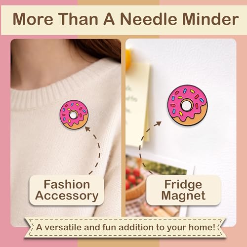 Image of Kraftex Magnetic Needle Minder. Needleminder for Embroidery & Sewing. Cute Needlepoint Accessories. Magnetic Needle Holder for Cross Stitch. Cute Magnet Pin Gift