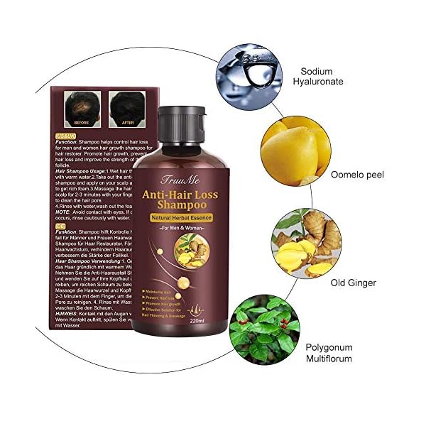 Hair-Growth-Shampoo-Hair-Thickening-Shampoo-Anti-Hair-Loss-Shampoo-Helps-Stop-Hair-Loss-Regrowth-Hair-Shampoo-Grow-Hair-Fast-Hair-Loss-Treatment-for-Men-Women220mL Hair Growth Shampoo, Hair Thickening Shampoo, Anti Hair Loss Shampoo, Helps Stop Hair Loss, Regrowth Hair Shampoo, Grow Hair Fast, Hair Loss Treatment for Men & Women(220mL)