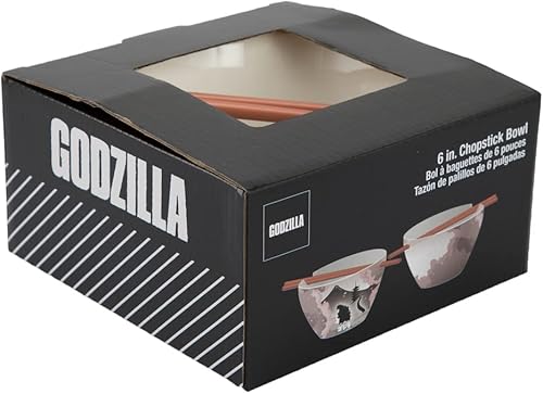 Miniatura 1 de Bioworld Godzilla - Tazón de ramen con palillos de 20 onzas