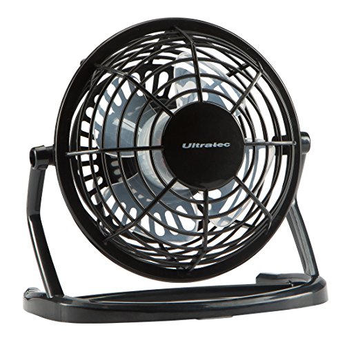 Preisvergleich Produktbild Ultratec USB Mini- Ventilator / Lüfter für den Schreibtisch, Schwarz